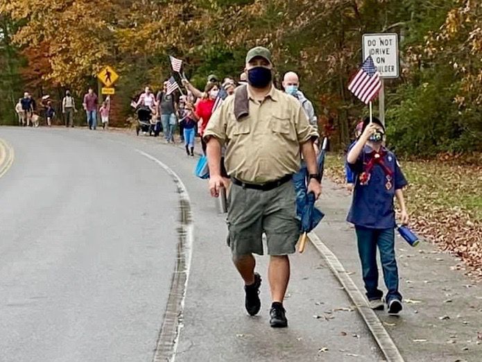 A hike for support
